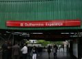 Linha sai da estação Guilhermina Esperança