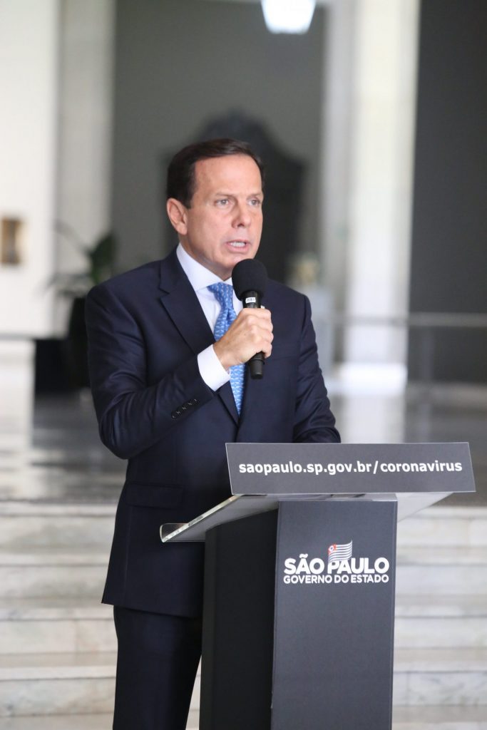 Doria na coletiva desta quarta-feira, dia 25