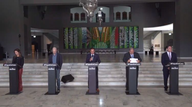 Coletiva aconteceu no Palácio dos Bandeirantes