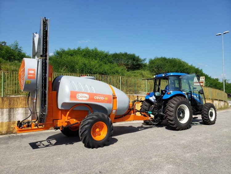 Ação visa desinfetar 500 quilômetros de vias e espaços públicos da região