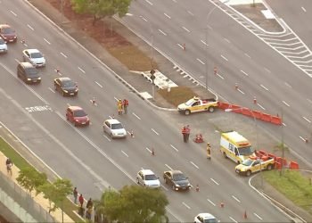 Bloqueio na Avenida Radial Leste. Foto G1.Globo.com