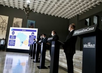 Coletiva desta quinta-feira, no Palácio dos Bandeirantes