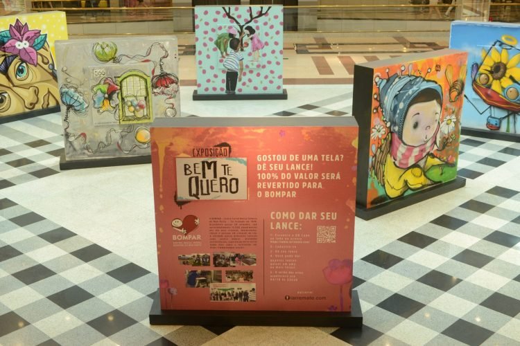 Exposição fica até o dia 4 de outubro no Shopping Anália Franco