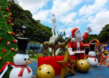 Festival do Torresmo e do Morango conta com decoração natalina