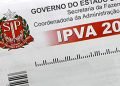 SP autoriza transferência de veículos mesmo com parcelas do IPVA a vencer