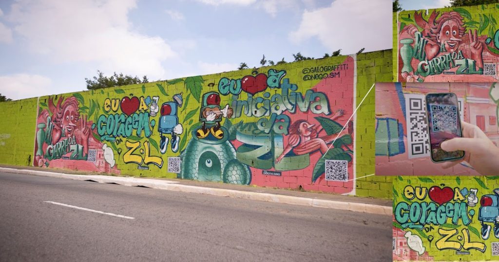 Grafite na Avenida Aricanduva realizado pelo Boticário