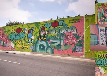 Grafite na Avenida Aricanduva realizado pelo Boticário