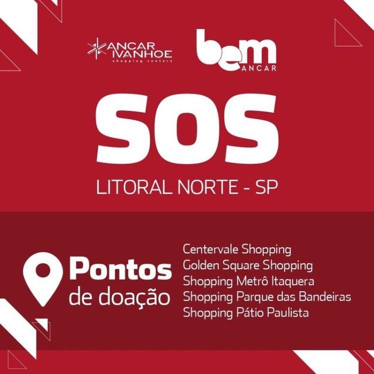 Shoppings se unem para ajudar Litoral Norte