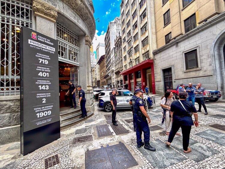 Prisômetro exibe em tempo real número de criminosos presos pelo Smart Sampa em São Paulo