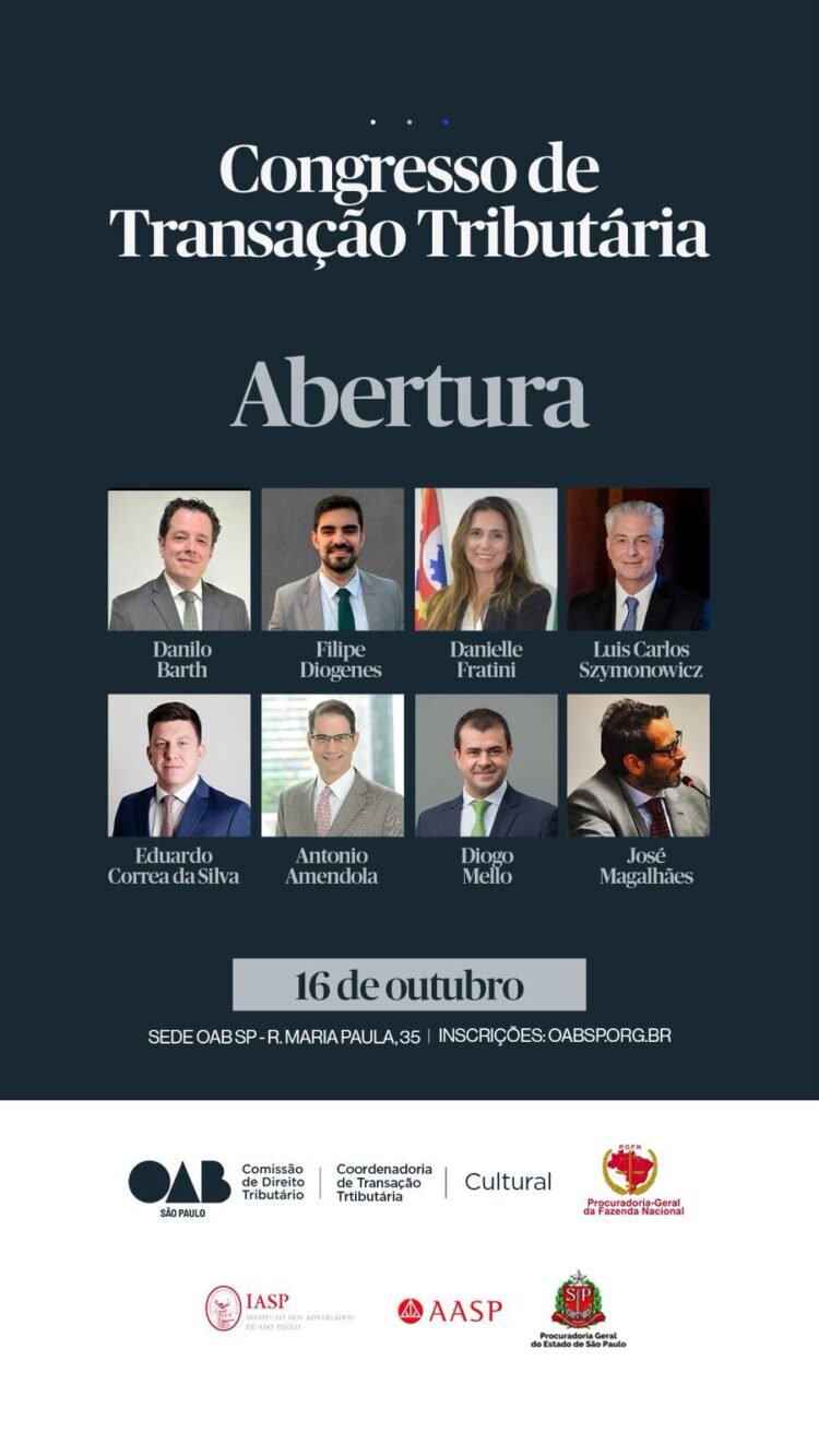 Congresso de Transação Tributária reúne especialistas na sede da OAB-SP nesta quarta-feira (16)