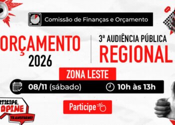 Zona Leste recebe audiência pública sobre Orçamento 2026 e PPA