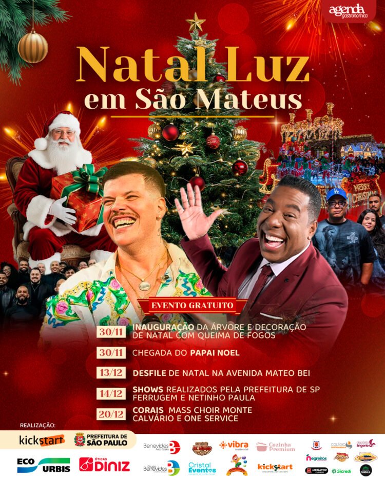 São Mateus recebe programação inédita de Natal