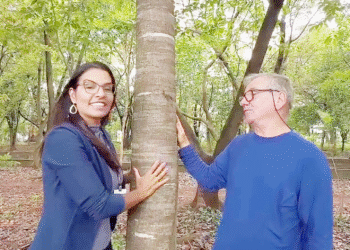Ação ambiental na Penha voluntário