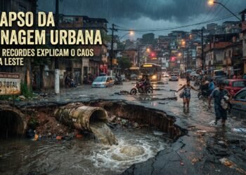 Chuvas recordes escancaram colapso da drenagem urbana na Zona Leste