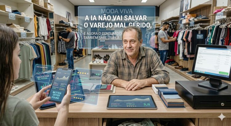 A IA não vai salvar o varejo mal gerido, e agora o consumidor também sabe usá-la