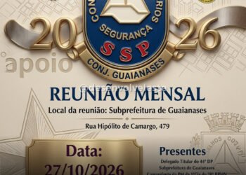 🚨 REUNIÃO MENSAL DO CONSEG GUAIANASES! 📢