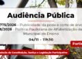 CCJ debaterá projetos sobre poda de árvores e alfabetização em audiência pública no dia 4
