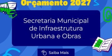 Orçamento 2027: Infraestrutura Urbana e Obras tem previsão de R$ 4,5 bilhões para o próximo ano