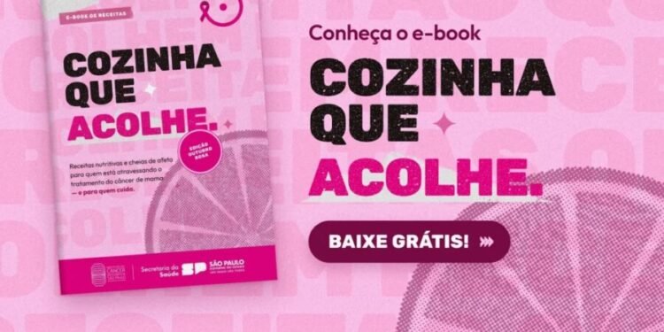 Outubro Rosa: Saúde SP e Icesp lançam e-book com receitas para pacientes em tratamento contra o câncer de mama